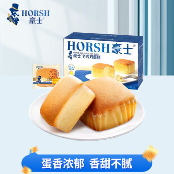 HORSH 豪士 老式鸡蛋糕小面包 528g