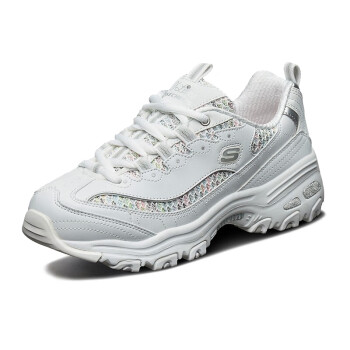 SKECHERS 斯凯奇 D'lites 1.0 女子休闲运动鞋 13144/WMLT 白色/多彩色 39