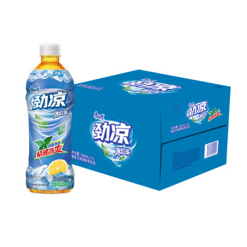 康師傅 勁涼冰紅茶500ml*15瓶 薄荷口味飲品量販裝整箱