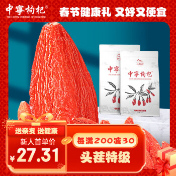 中宁枸杞 红柳沟 特级 枸杞 250g*2袋