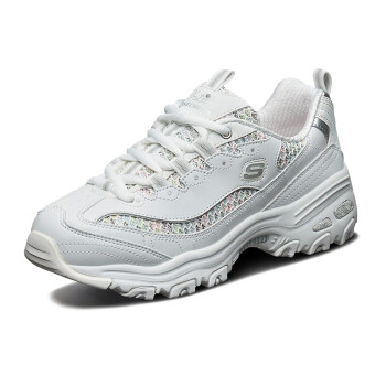 SKECHERS 斯凯奇 D'lites 1.0 女子休闲运动鞋 13144/WMLT 白色/多彩色 38