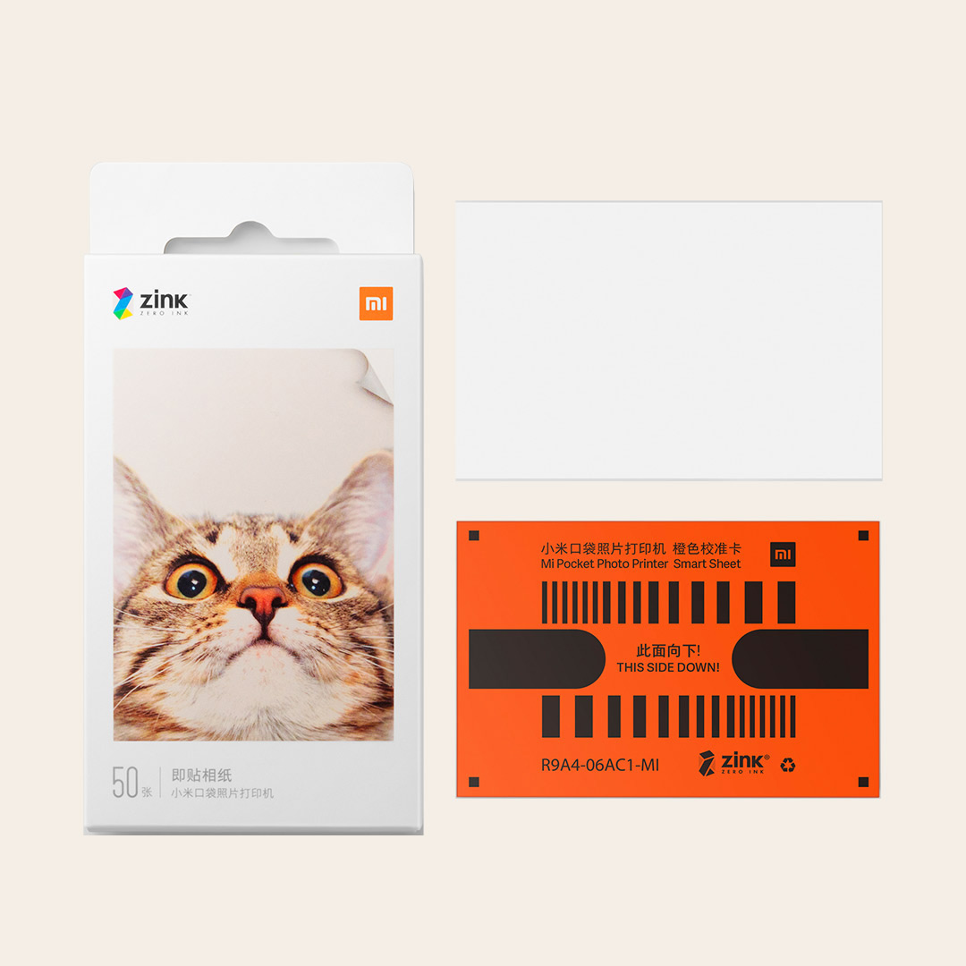 Xiaomi 小米 MI 小米 米家口袋照片打印机相纸 99元