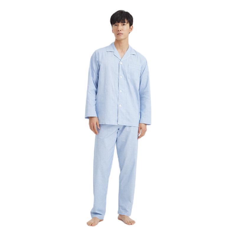 京东京造 加绒加厚抑菌男式家居服男套装 鲨鱼灰XXL 79元