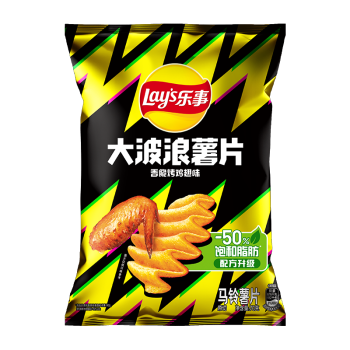 Lay's 乐事 大波浪 马铃薯片 香脆烤鸡翅味 70g