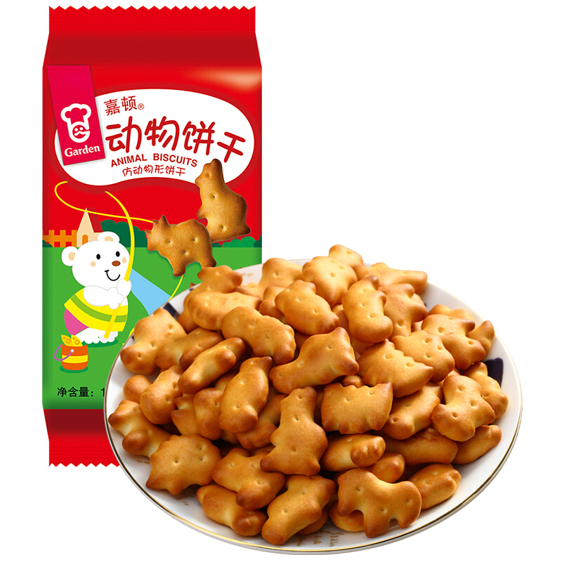 Garden 嘉顿 动物饼干 饼干 100g 4.05元