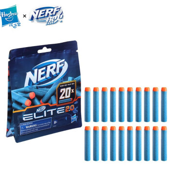 Hasbro 孩之宝 NERF 热火 F0040 精英2.0子弹 20枚