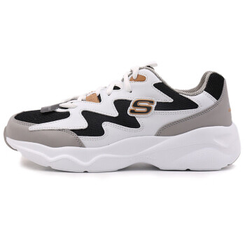 SKECHERS 斯凯奇 D'Lites Airy 女子休闲运动鞋 88888105/BKGD 黑色/金色 35