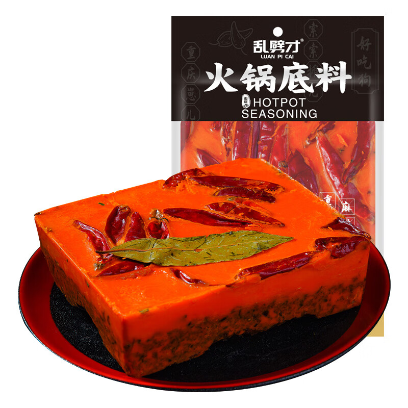 LUANPICAI 乱劈才 重庆老火锅底料500g 8.68元