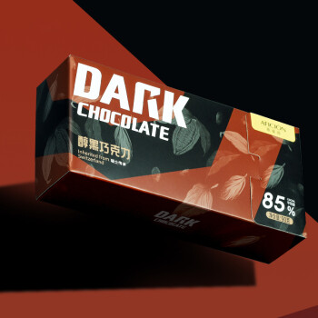 AFICIÓN 歌斐颂 黑巧克力85%纯可可脂休闲糖果网红零食90g