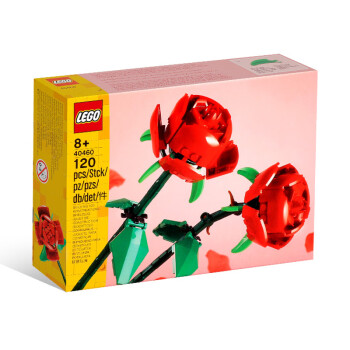 LEGO 乐高 积木限定商品情人节玫瑰花生日礼物玩具 40460玫瑰