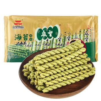 移动端：ZHONGWANG FOOD 众望食品 众望 小麻花 海苔咸味麻花 312g/袋