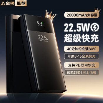 REMAX 睿量 RPP-561 自带线移动电源 20000mAh 22.5W