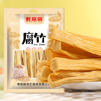 移动端：鲜窝窝 腐竹600g 黄豆制品手工头层豆皮腐皮素肉腐竹段干货凉拌火锅食材