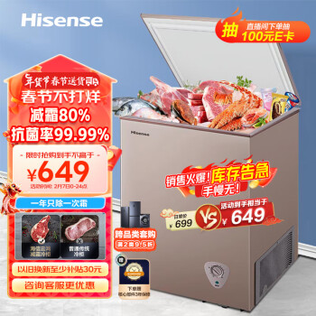 Hisense 海信 BD/BC-100NUD 冰柜 100L