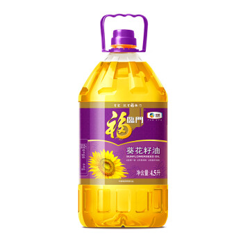 福临门食用油压榨一级充氮保鲜葵花籽油4.5L中粮出品