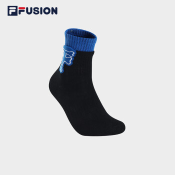 FILA FUSION 斐乐官方潮牌中腰袜情侣2023夏时尚休闲运动袜中筒袜