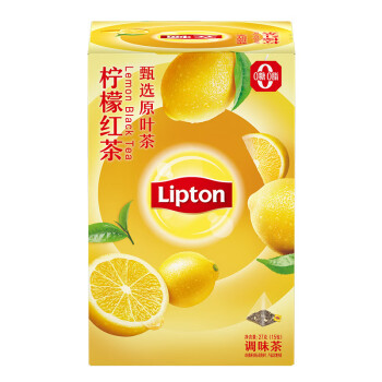 Lipton 立顿 热泡水果茶 柠檬红茶调味茶 花草花果茶 独立三角茶包15包27g