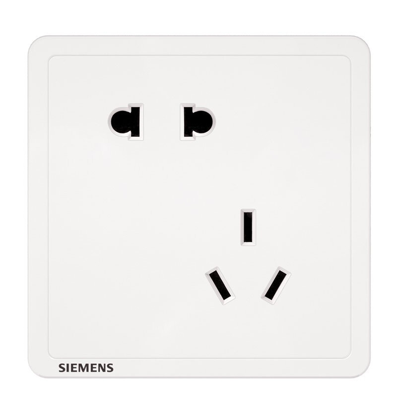 SIEMENS 西门子 Adela致典系列 5UB14183NC01 斜五孔插座 雅白 券后6.1元