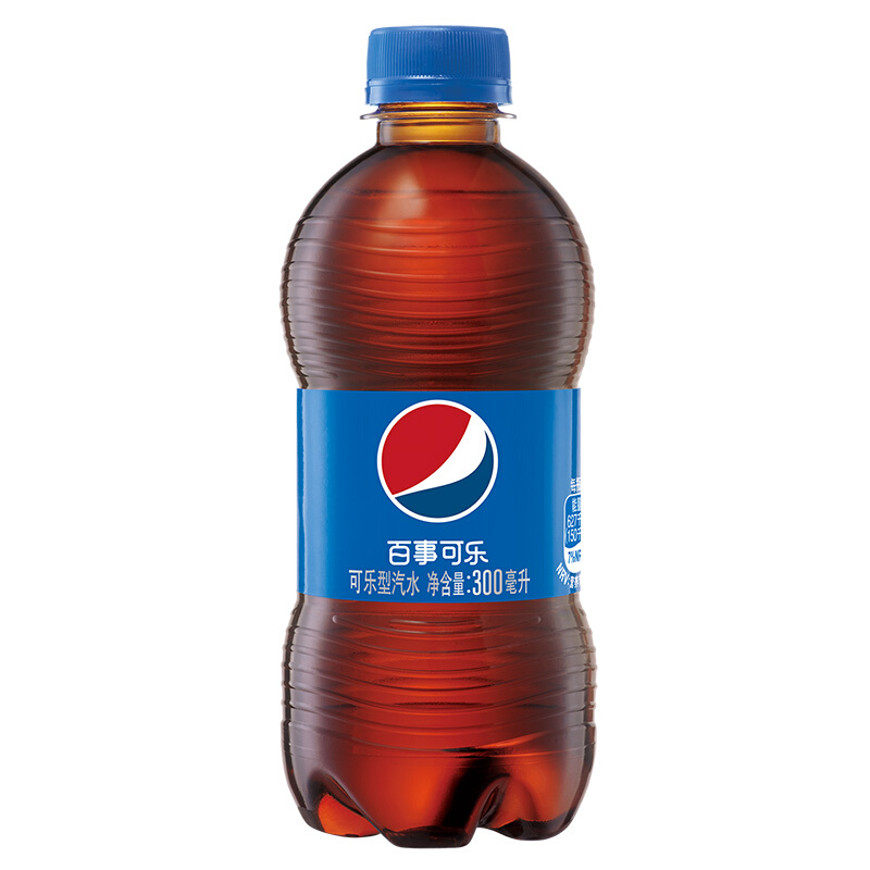 pepsi 百事 可乐 Pepsi 汽水 碳酸饮料整箱 300ml*24瓶 年货 百事出品 券后36.9元