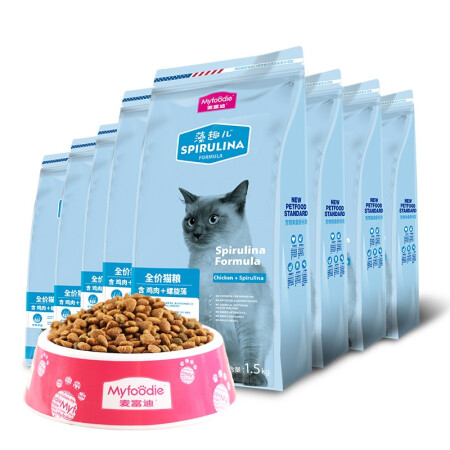 Myfoodie 麦富迪 猫粮 藻趣儿12.5kg 成猫（鸡肉螺旋藻） 券后149元