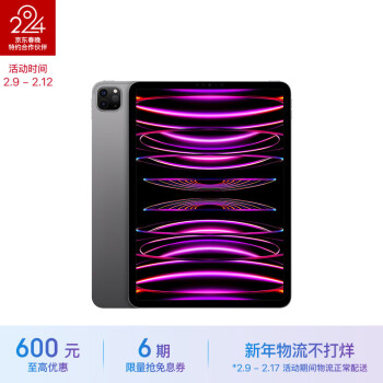 Apple 苹果 iPad Pro 11英寸 2022款(256G WLAN版/M2芯片L