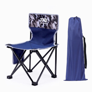TFO 户外折叠椅 沙滩休闲椅 便携式钓鱼椅子A257001 蓝色