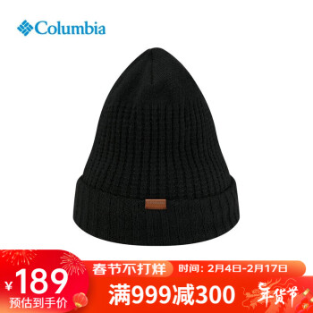 哥伦比亚 帽子23秋冬新情侣款保暖舒适运动针织帽CU9362 010 均码