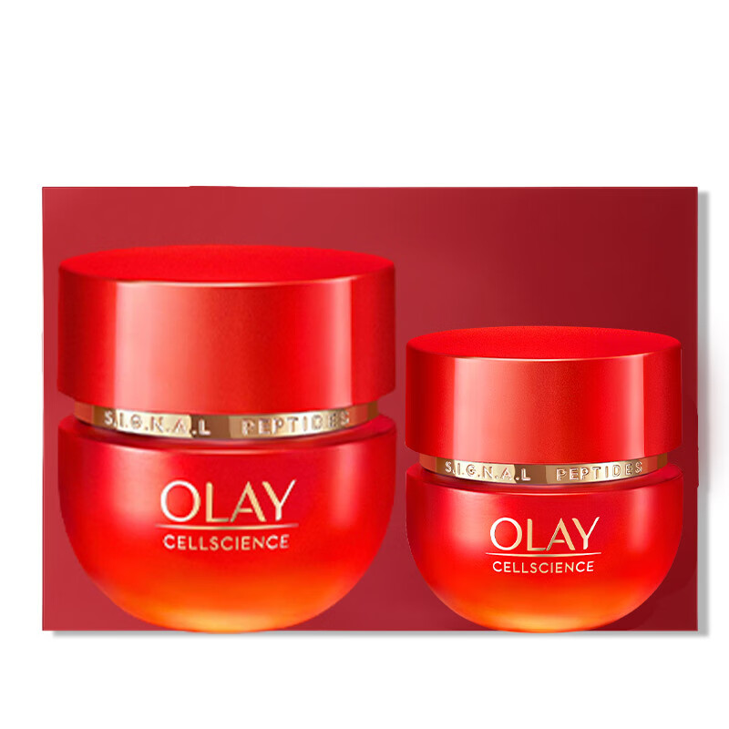 OLAY 玉兰油 超红瓶眼面礼盒（面霜50g+眼霜15ml）护肤品套装 0.01元