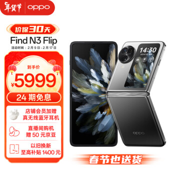 OPPO Find N3 Flip 5G折叠屏手机 12GB+256GB 镜中之夜