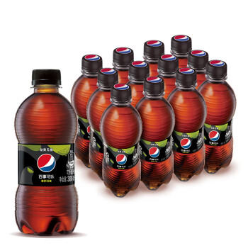 pepsi 百事 GATORADE 佳得乐 百事可乐 无糖 Pepsi 碳酸饮料 青柠味 汽水可乐 300ml*12瓶