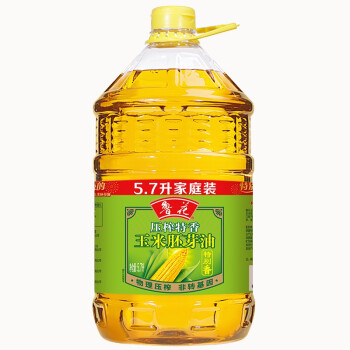 移动端、京东百亿补贴：luhua 鲁花 压榨特香 玉米胚芽油 5.7L