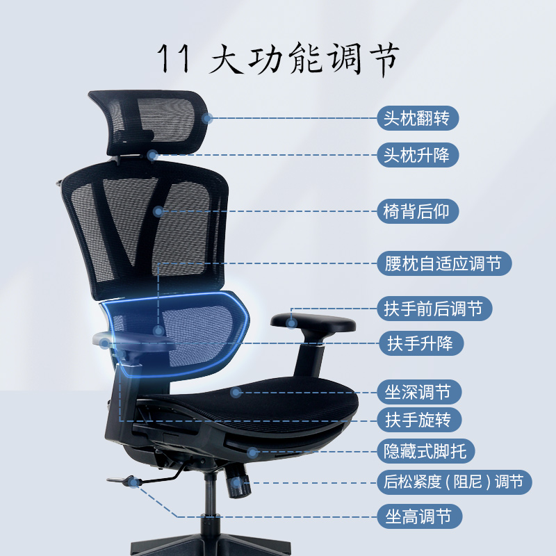 京东京造 Z9 SMART 人体工学电脑椅 749元