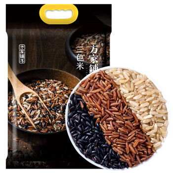 方家铺子 三色糙米2.5kg 黑米 糙米 红米 粗粮主食 大米伴侣