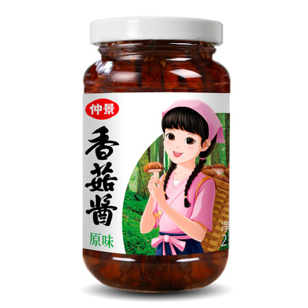 仲景 招牌香菇酱拌饭拌面夹馍下饭酱炒饭配粥蘑菇酱原味230g 12.9元