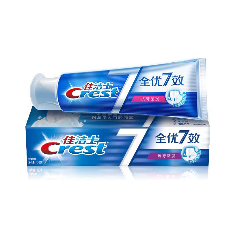 Crest 佳洁士 全优7效牙膏 抗牙菌斑 40g 0.01元