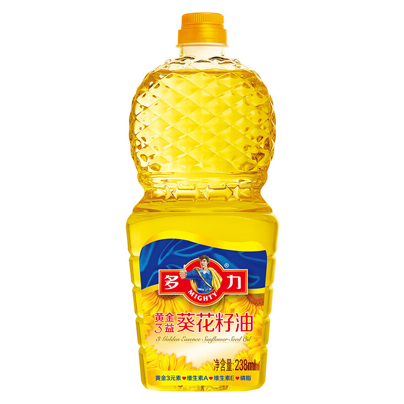 MIGHTY 多力 黄金三益葵花籽油 238ml 1元