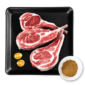 DAMUHAN 民维大牧汗 法式羊排小切310g（羊排300g+蘸料10g）原切羊肉生鲜烧烤食材