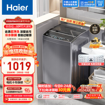 Haier 海尔 EB100M30Pro1 定频波轮洗衣机 10kg