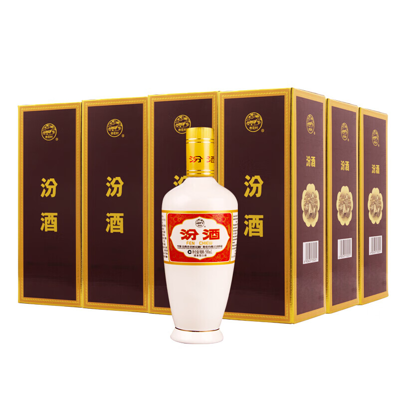 汾酒 出口白瓷 清香53度500ml*12瓶 765.00元