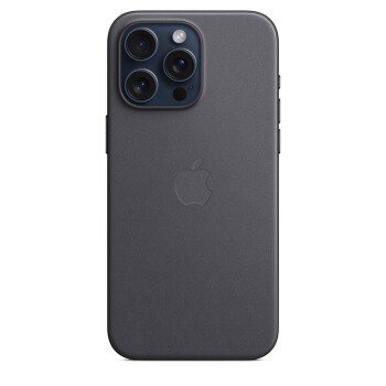 Apple 苹果 iPhone 15 Pro Max  MagSafe 精织斜纹保护壳 - 黑色  保护套 手机套 手机壳