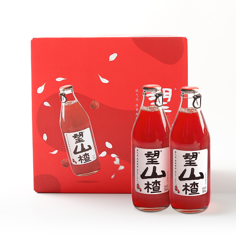 HOPE WATER 好望水 望山楂 经典山楂饮料气泡水 0脂肪果汁汽水 300ml*6瓶整箱 34.21元（需买2件，需用券）