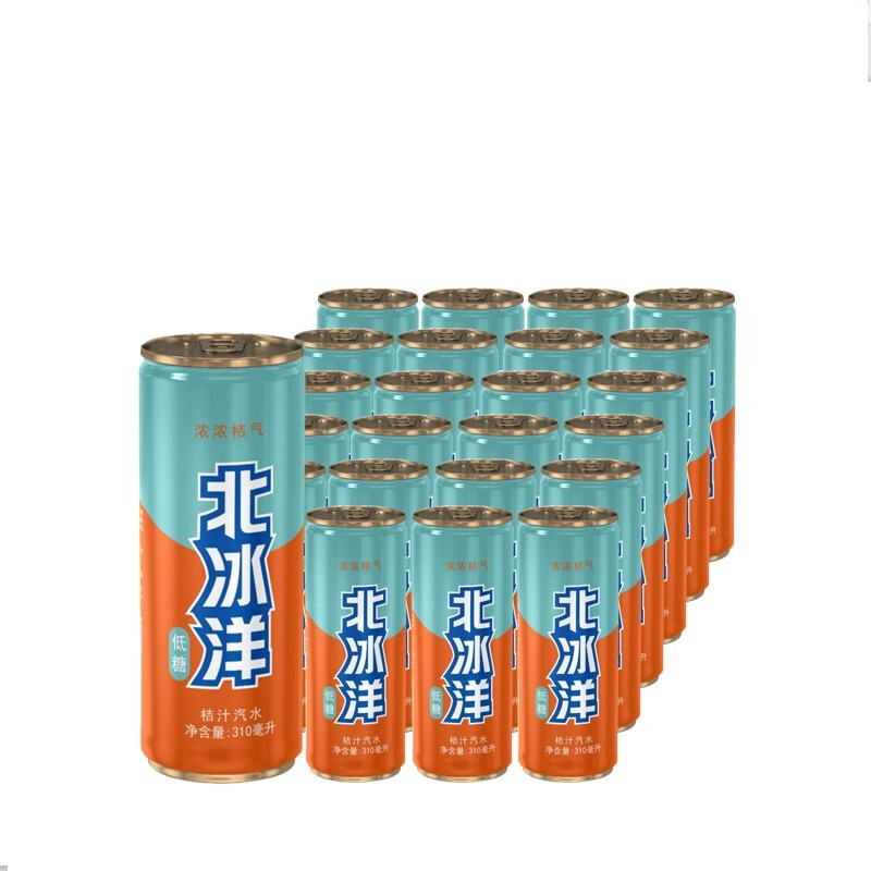 北冰洋 低糖桔汁汽水310ml*24罐 果汁碳酸饮料 整箱年货过年送礼 113.94元