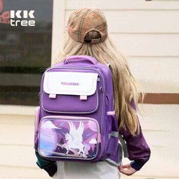 kocotree kk树 书包小学生一到六年级男孩女孩儿童书包学院风超轻减负