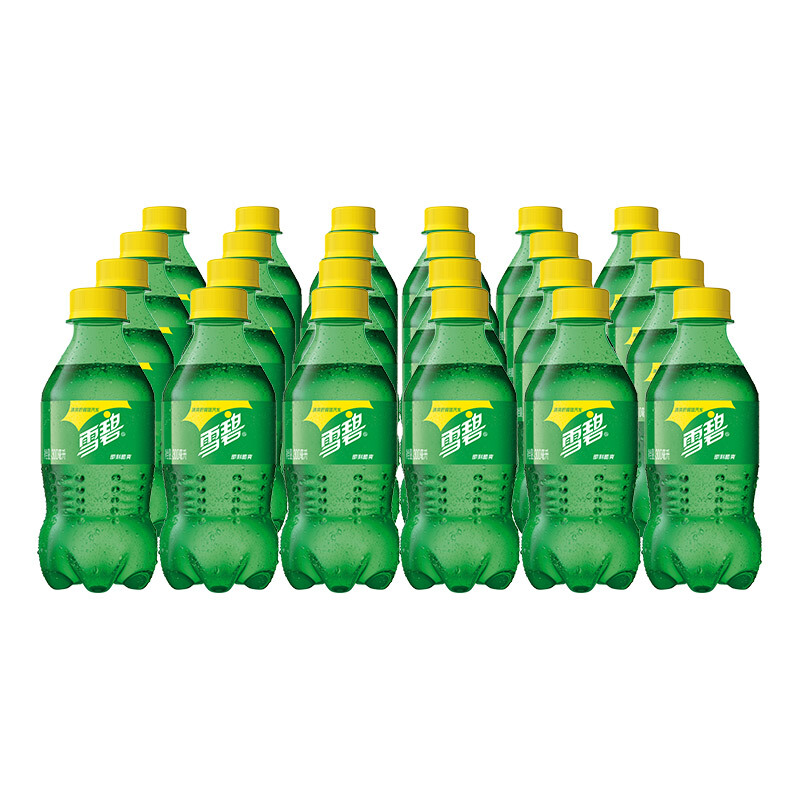 Sprite 雪碧 可口可乐（Coca-Cola）雪碧 Sprite柠檬味汽水碳酸饮料300ml*24瓶年货节送礼整箱装 24.9元