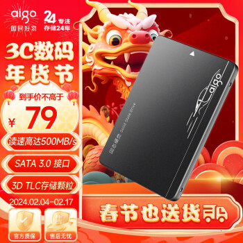 aigo 爱国者 S500固态硬盘 128GB（SATA3.0）