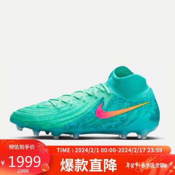 NIKE 耐克 男子足球鞋PHANTOM LUNAII运动鞋FJ2567-300 绿色 41