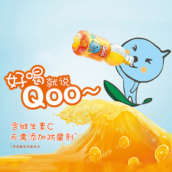 美汁源 可口可乐（Coca-Cola）美汁源 MinuteMaid 酷儿 Qoo 橙味 果汁饮料 300ml*12瓶 整箱装