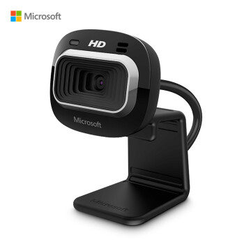 Microsoft 微软 网络摄像机HD3000 | 720P高清视频 16:9宽屏 True Color真彩技术 4倍数码变焦 内置麦克风