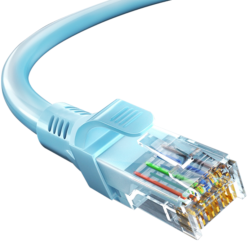 需首单:纤飞 CAT6类网线 8芯双绞线 千兆网线淡蓝色 1米 1.84元包邮