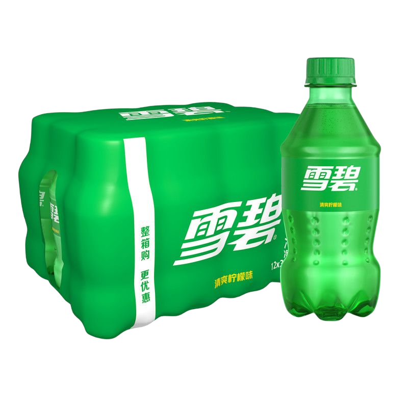 再降价：可口可乐（Coca-Cola）雪碧 Sprite 柠檬味 汽水 碳酸饮料 300ml*12瓶 整箱装  14.90元